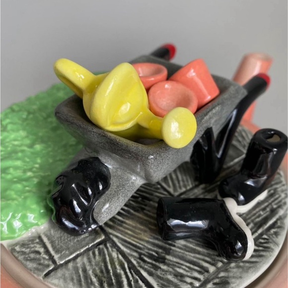 Whimsical Teapot - garden theme, kitschy, granny core - Picture 3 of 6